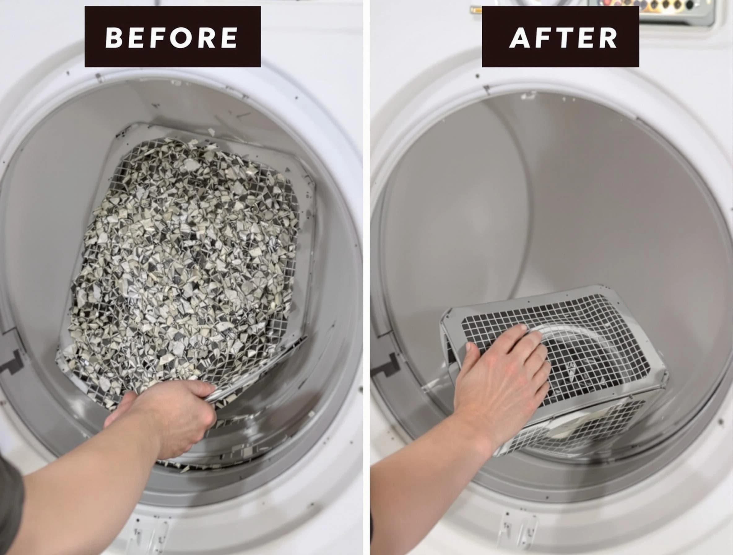 Professional lint trap cleaning by North Valley Dryer Vent Cleaning in North Valley
