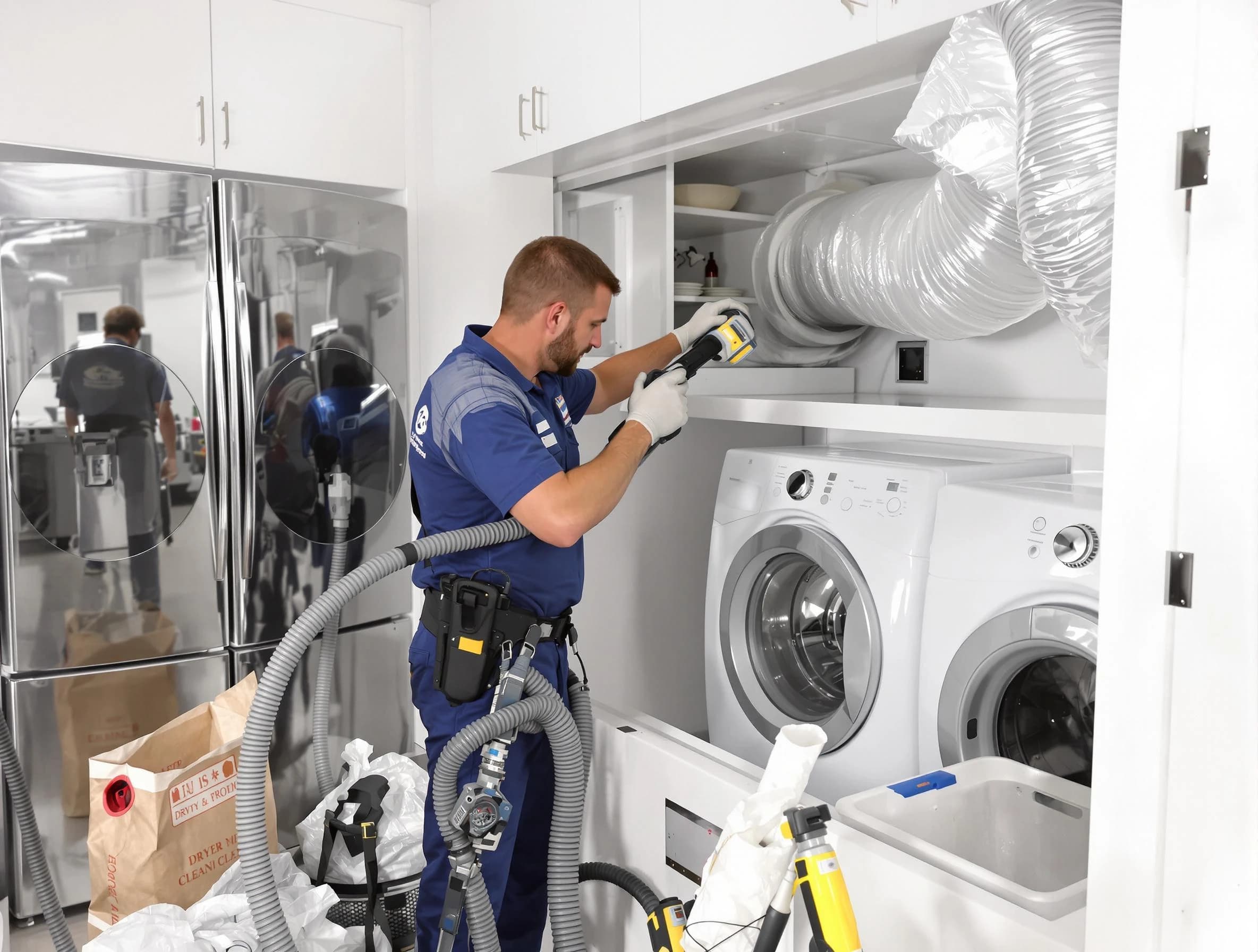 Professional duct cleaning by North Valley Dryer Vent Cleaning in North Valley