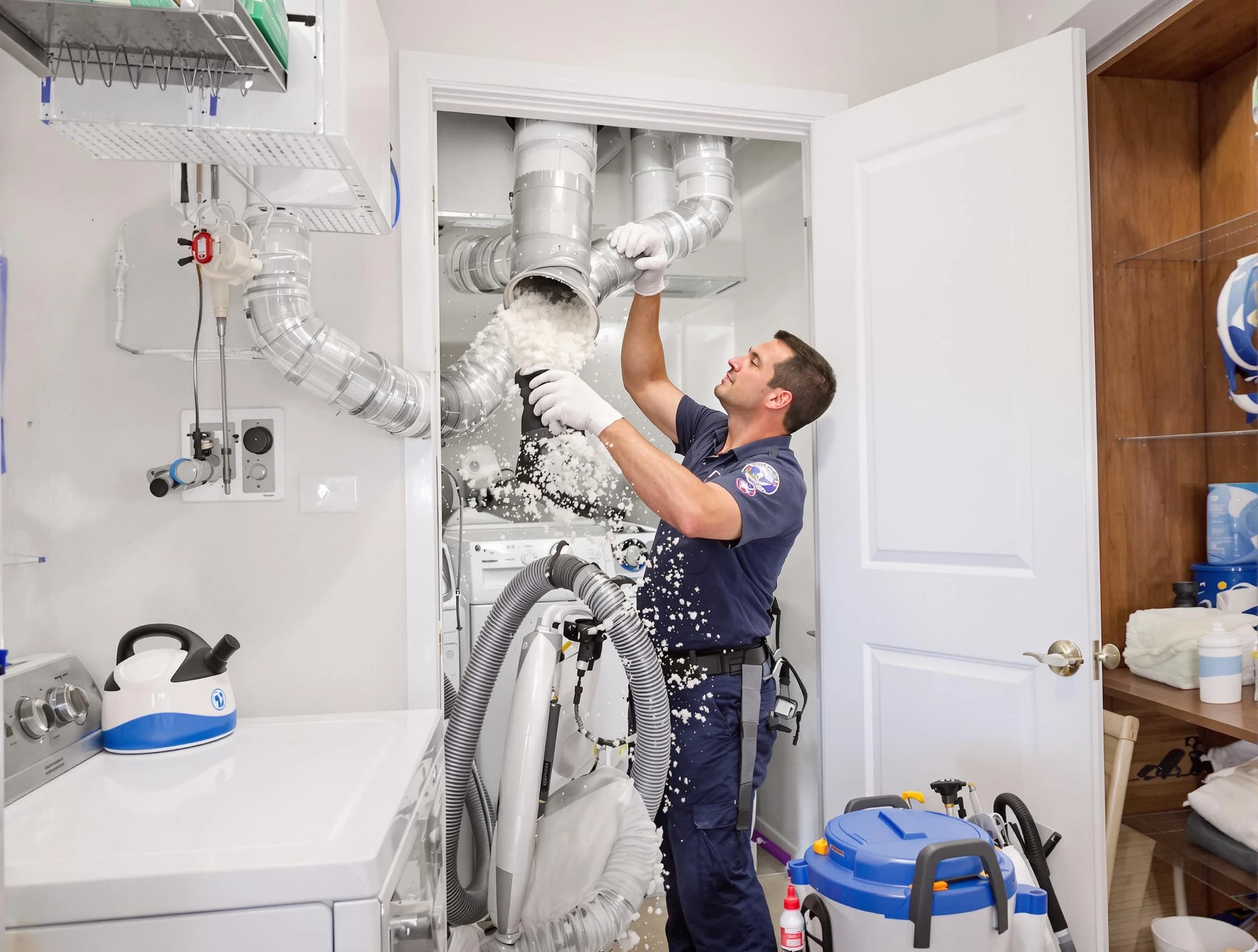 North Valley Dryer Vent Cleaning technician delivering thorough residential dryer vent cleaning service in North Valley