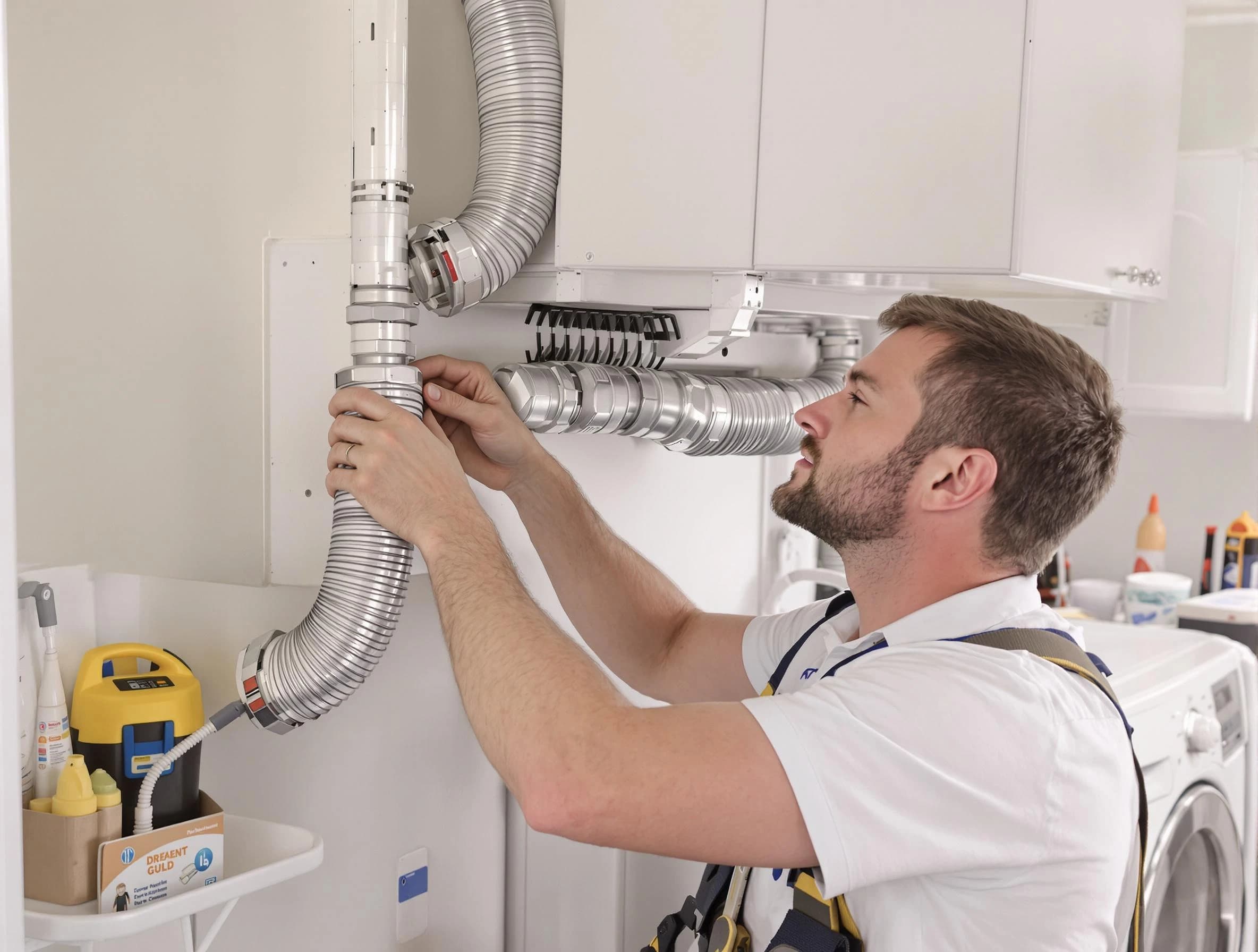 Professional dryer vent repair and installation by North Valley Dryer Vent Cleaning in North Valley