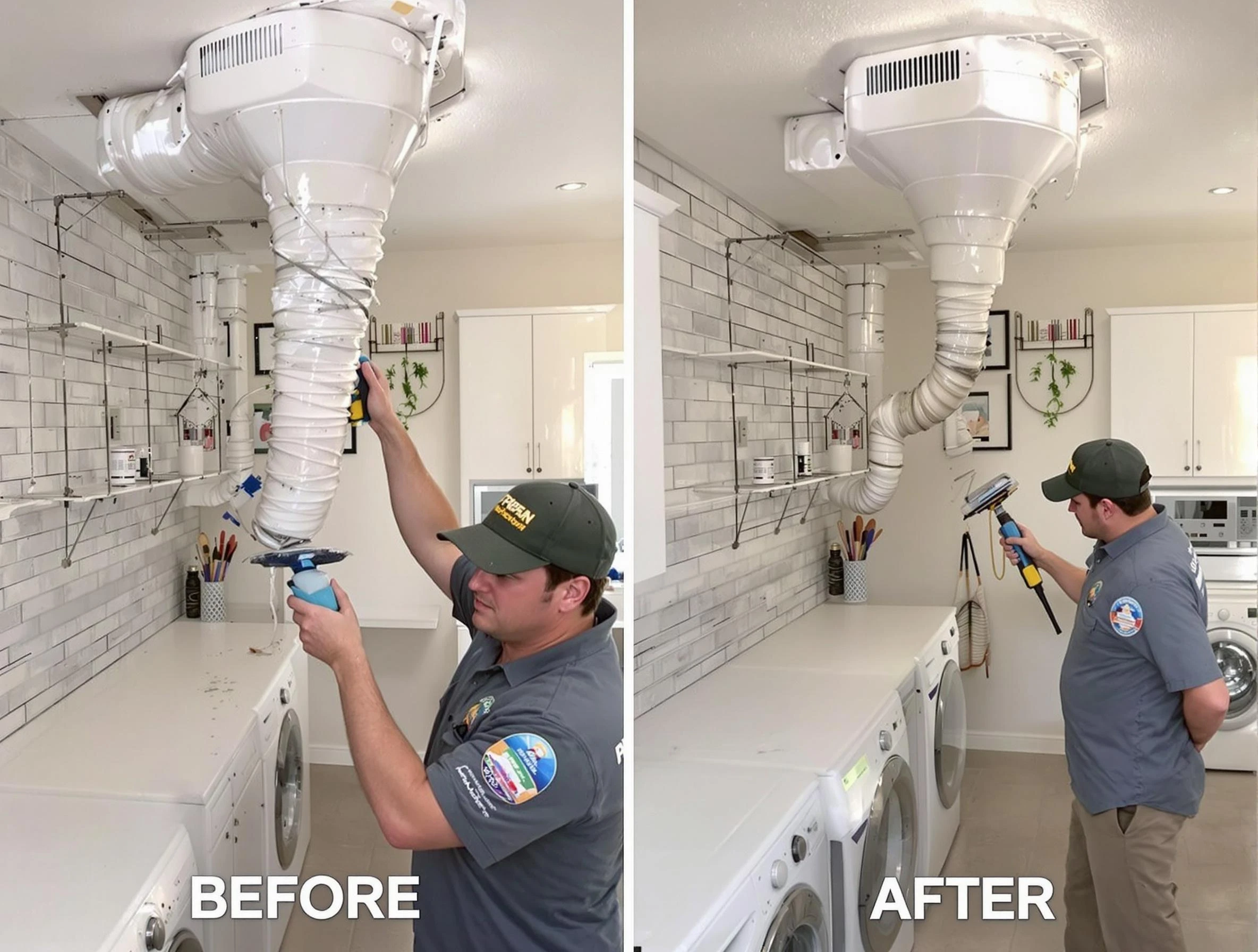 Professional dryer exhaust vent cleaning by North Valley Dryer Vent Cleaning in North Valley